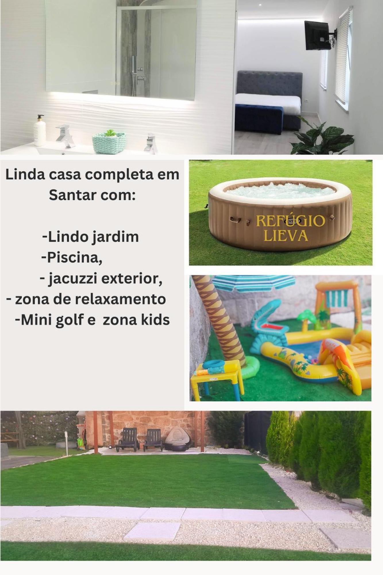 Casa Incrivel Refugio Lieva ,Piscina , Jacuzzi Exterior E Zona Kids Apartman Nelas Kültér fotó